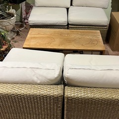 ソファ　収納付き　おまけで机の画像