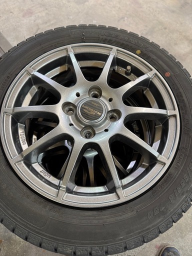 軽自動車に。155/65R14 社外アルミ　スタッドレス