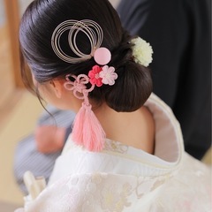 和装 髪飾り　 ピンクの画像