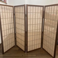 【格安】茶色のパーテーション（4枚）を売却します 格子 高さ180cm用 45度 間仕切り パーテーション DRK-N4518-T（商品