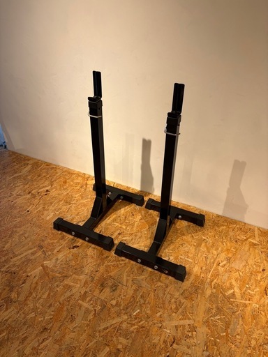 ボディメーカー　バーベルラック　スタンド 調整可能 ブラック