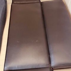 《美品》本格レザーソファの画像
