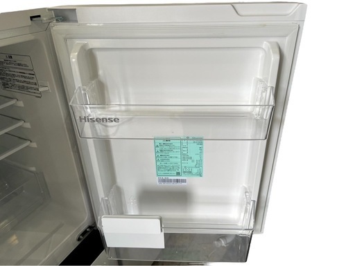 【決まりました】【⭐️全額返金保証⭐️】 ◯【美品】Hisenseノンフロン冷凍冷蔵庫 HR-D13E4W 2025年製
