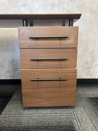 【美品】高級社長デスク2台＋椅子セット 約10万円相当 L字 オフィス家具 