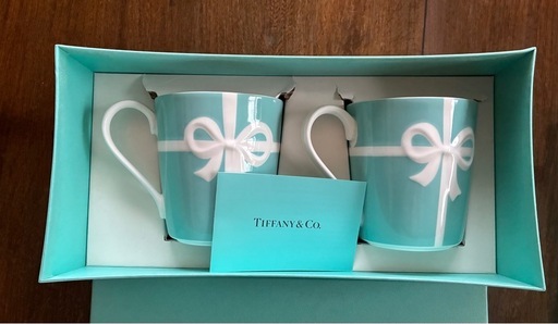 ティファニー ブルーリボン マグカップ ペア プレート セット TIFFANY&Co.