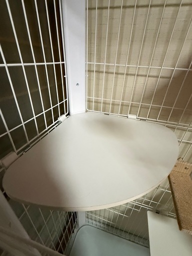 【美品】アイリスオーヤマ カラースリムキャットケージ3段 170cm キャットステップ付き