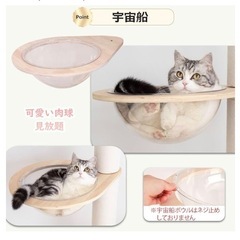 【ほぼ未使用】キャットタワーの画像