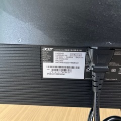 Acer ディスプレイ 本体 黒の画像