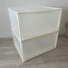 【2個セット】無印良品　収納ケース　　ワイド大の画像