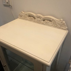 【【取引決定】アンティーク風　ショーケース　棚　の画像