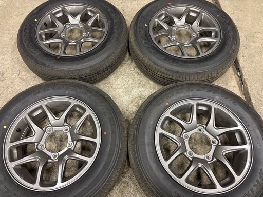 2026年納車 スズキ JB64ジムニー純正アルミホイール夏タイヤセット BS 175/80R16 4本 2025年製　新車外し