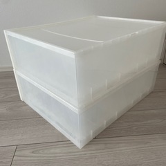 【2個セット】無印良品　収納ケース　ワイド　小の画像