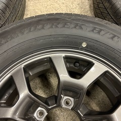 2026年納車 スズキ JB74ジムニーシエラ 純正アルミホイール夏タイヤセット ダンロップ 195/80R15 4本 納車前外し ほぼ新品の画像