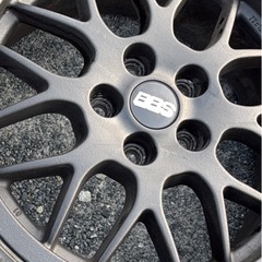 ベルランゴ リフター ドブロ ホワイトレタースタッドレスBBSホイール3ヶ月使用セットの画像