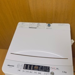 Hisense HW-K55E 5.5kg 2023年モデル洗濯機の画像