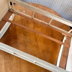 【ビンテージ調】木製 ドールベッド（ゆりかご）レトロイラスト DIY好き　早い者勝ちの画像