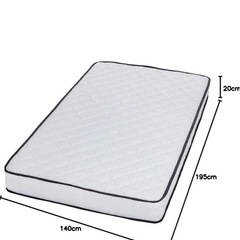 ダブルサイズベッド+マットレスの画像