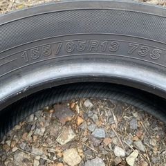 155/65r13 ヨコハマ バリ溝中古タイヤ 2019年製 の画像