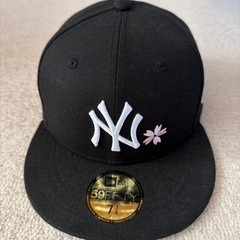 New Era 59FIFTY NYキャップ 黒 7 3/8  限定の画像