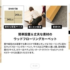 ウッドフローリングカーペットの画像