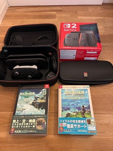 【美品・完品】Switch2本体＋プロコン＋ゼルダソフト＋攻略本2冊セット