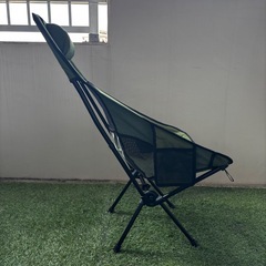 美品　アウトドア　チェア　キャンプ　オリーブ　グリーン　ケース付きの画像