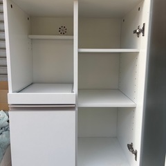 ニトリ　　レンジ台　ホワイトの画像