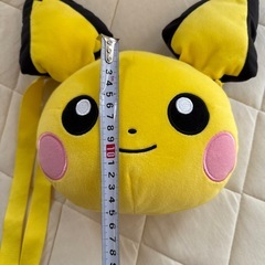 未使用　ピカチュウの肩掛けぬいぐるみの画像