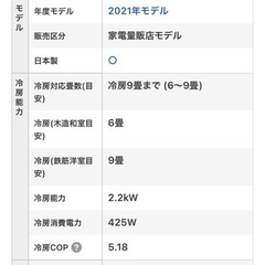 新品　試運転のみPanasonic   ルームエアコン　の画像