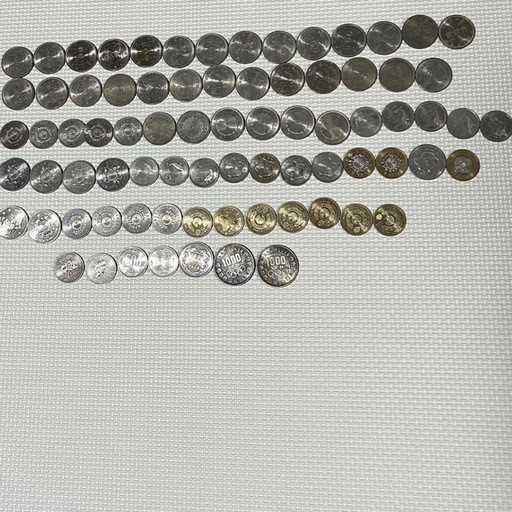 記念硬貨　記念銀貨　御在位　オリンピック　ワールドカップ　色々　大量　おまとめ　五百円　千円　五千円　日本銀貨　古銭　計78枚　
