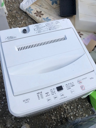 2024年製　全自動電気洗濯機　RORO 6kg 中古　新生活に！