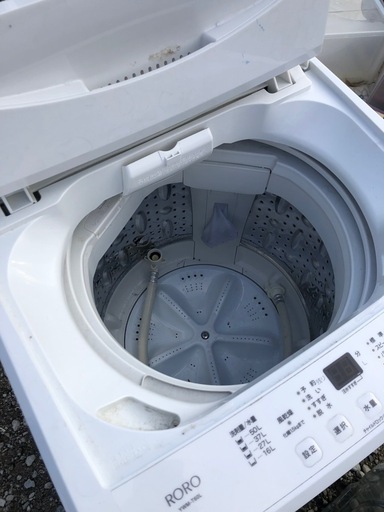 2024年製　全自動電気洗濯機　RORO 6kg 中古　新生活に！