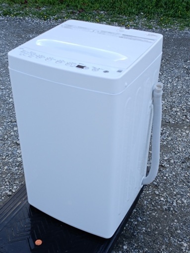 [八7228]　ハイアール  2025年製  全自動電気洗濯機  4.5kg  BW-45A  外形寸法  幅526㎜  奥行500㎜