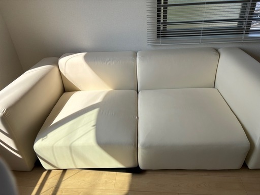 無印良品ユニットソファ大2つセット（カバーなし）