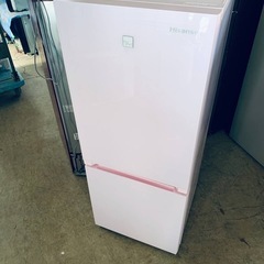 ♦Hisense 2ドア冷凍冷蔵庫【2018年製】HR-G1501KP