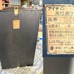 ジャンク昭和レトロアイチのゼンマイ時計の画像