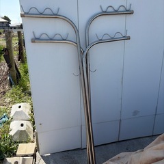 シンプルな物干し竿セットの画像