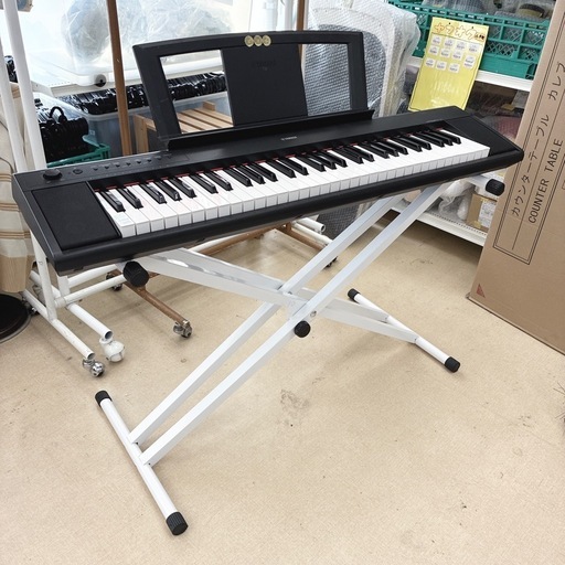 【ドリーム池田】◎ジモティ割7%◎YAMAHA/ヤマハ「電子ピアノ」np-11 折りたたみ式スタンド付き【48816】