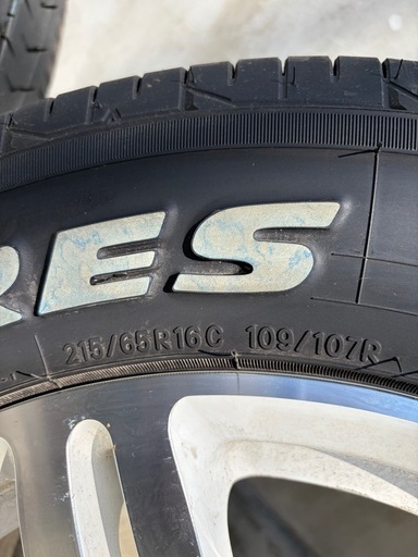【受付終了いたしました】ハイエース用 タイヤホイール4本セット 215/65R16C TOYO H30 バリ溝