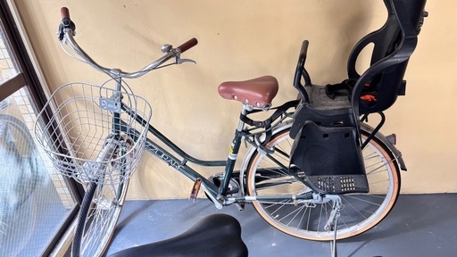 チャイルドシート付き変速自転車