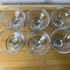 ガラス製 デザートカップ 6個セットの画像