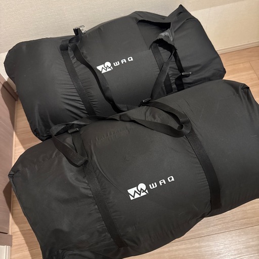 WAQ  リラクシングキャンプマット　ダブルサイズ10cm厚 2点セット