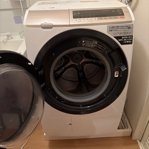 【引渡者決定】HITACHI BD-SV110CL ドラム式洗濯機 本体