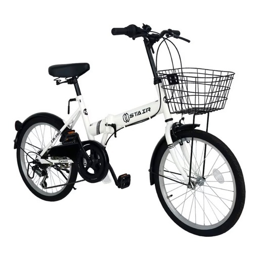 折りたたみ自転車20インチ6段変速ギア