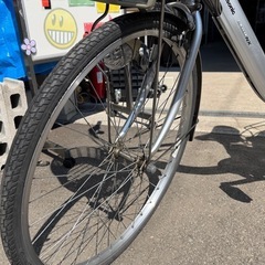 (DZ) Panasonic 電動アシスト自転車 ViVi NXビビ 26インチ バッテリー付属 内装3段変速 BE-ENNX635S2  BAAマーク 中古美品 ③の画像