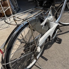 (DZ) Panasonic 電動アシスト自転車 ViVi NXビビ 26インチ バッテリー付属 内装3段変速 BE-ENNX635S2  BAAマーク 中古美品 ③の画像