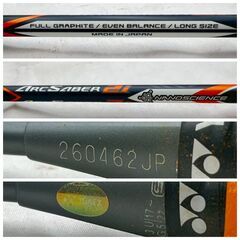 【❗️✨YONEX ARCSABER21✨❗️】ナノサイエンス搭載・イーブンバランスラケット グリップ要交換 現状品の画像