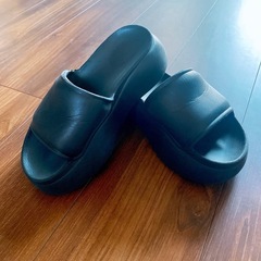 新品　新作 春用　夏用 レディース カジュアル シンプル プラットフォーム 厚底 無地サンダル、ファッション アウトドア ビーチ パーティー ハイヒール スリッパ、旅行必需品の画像