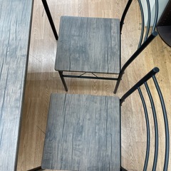 ☆ドリーム荒牧店☆ジモティー割引有☆【クリーニング済み】ダイニング5点セット/痛みあり/現状販売の画像