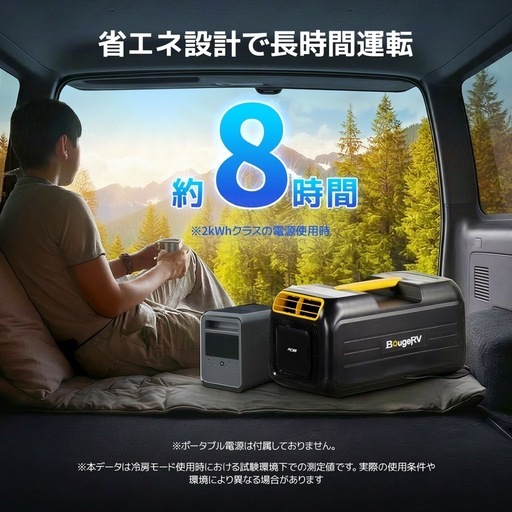 BougeRV ポータブルエアコン　100v 3500BTU　